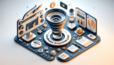 How to calculate the acquisition cost for a customer when doing sales funnel?